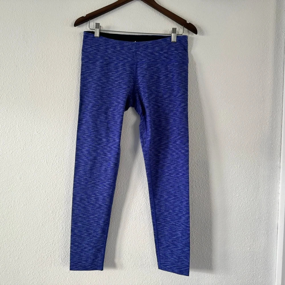 Tuff Athletics Blue Purple Space Dye Sporty High-Waisted Leggings Medium Casual - Picture 13 of 13